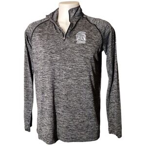 Under Armour Pullover Womens Small Titans Logo Space Dye 1/4 Zip Athleisure Gray